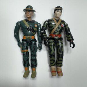 Vintage Action Force The Corps Whipsaw & Hiro Yamato action figure Lanard 1986
